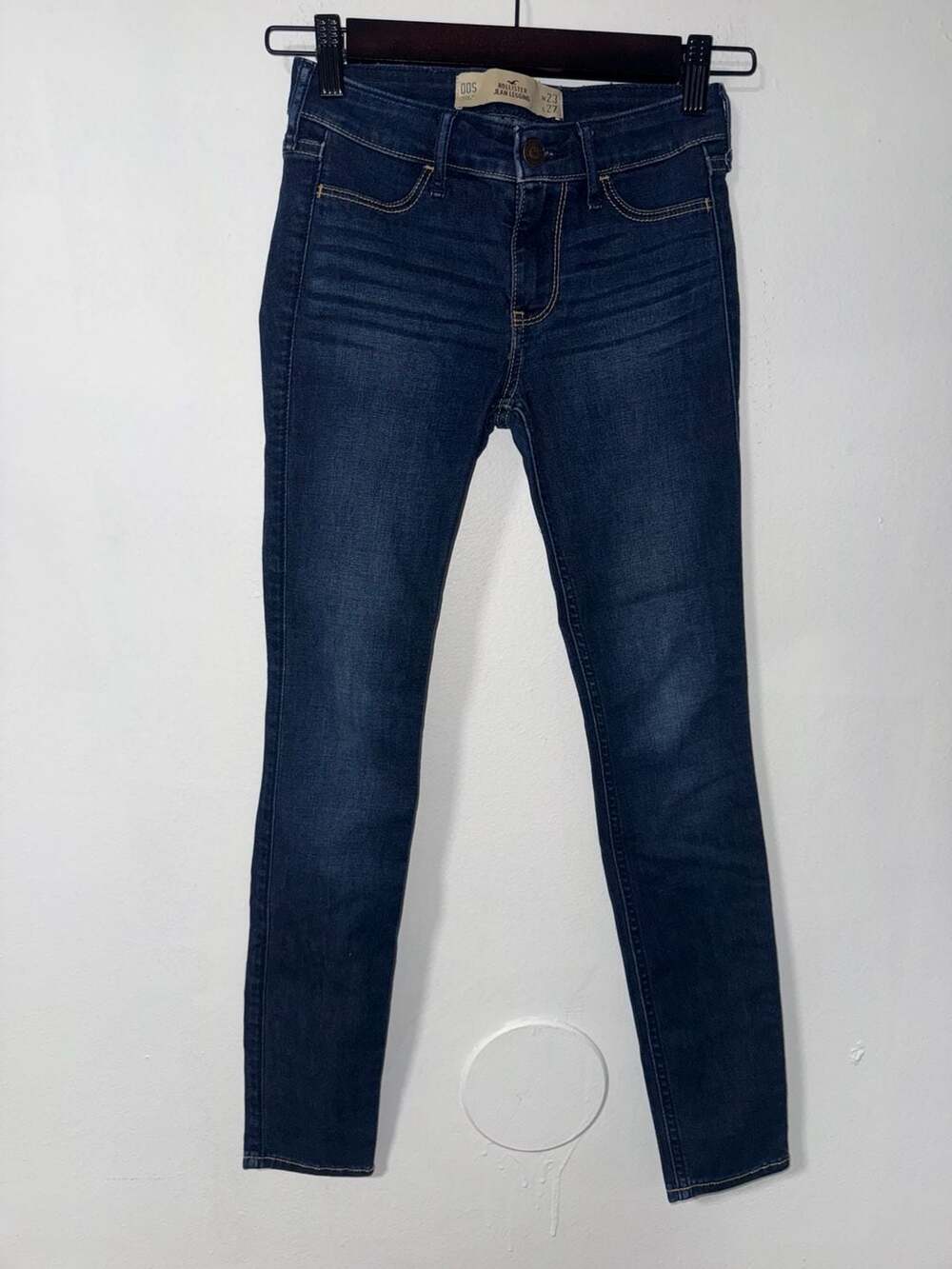 Hollister Jean Legging Size 00S Dark Wash Denim